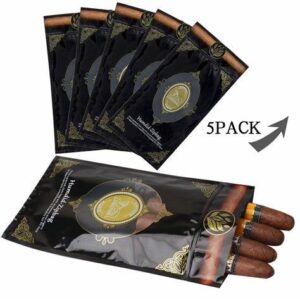 Custom Plastic Zip Lock Cigar Packaging Bags With Hydrating Layer And